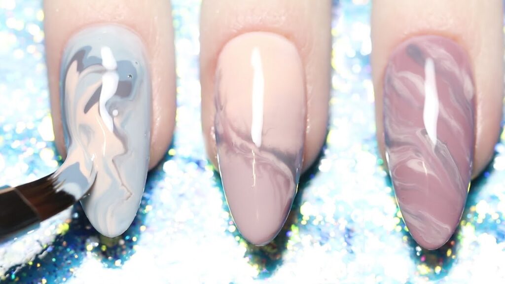 Do Marble Nail Art At Home